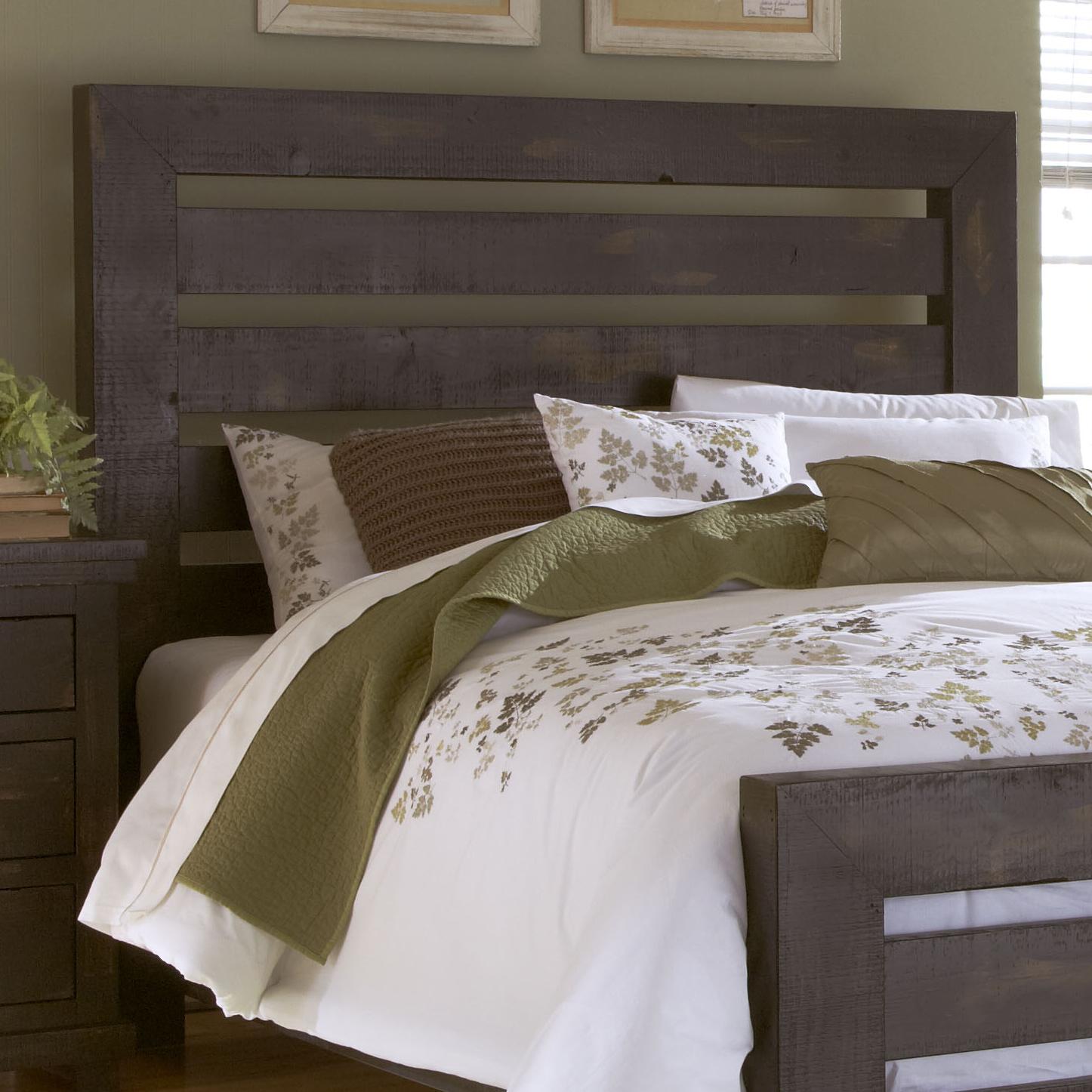 Progressive Furniture Willow Queen Slat Headboard with Distressed Pine